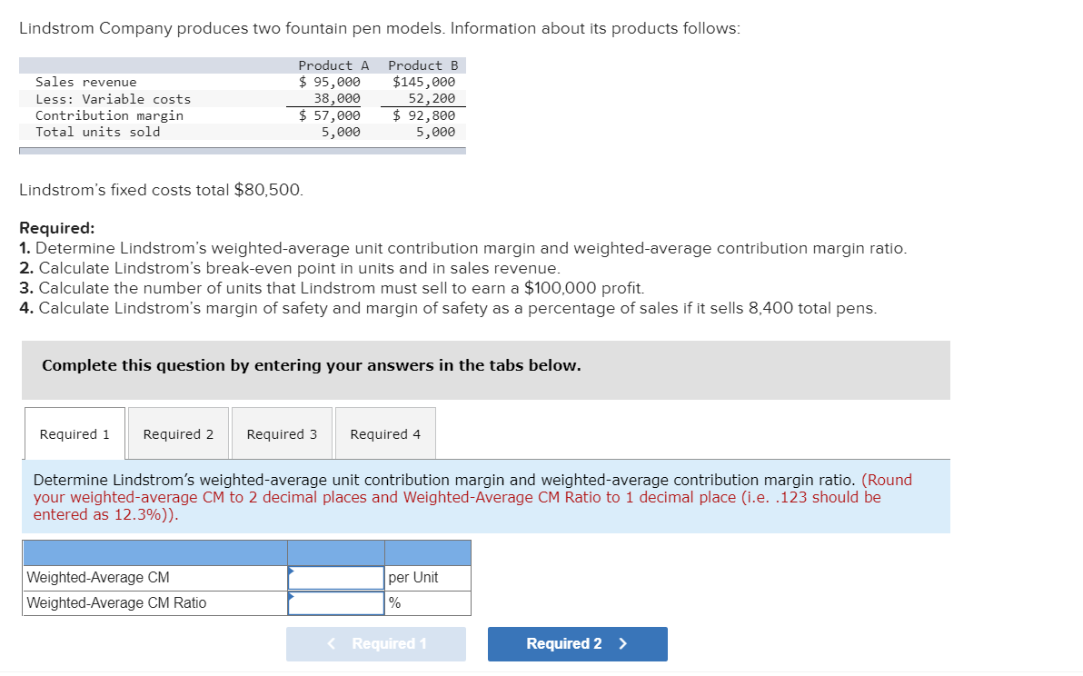 solved-lindstrom-company-produces-two-fountain-pen-models-chegg