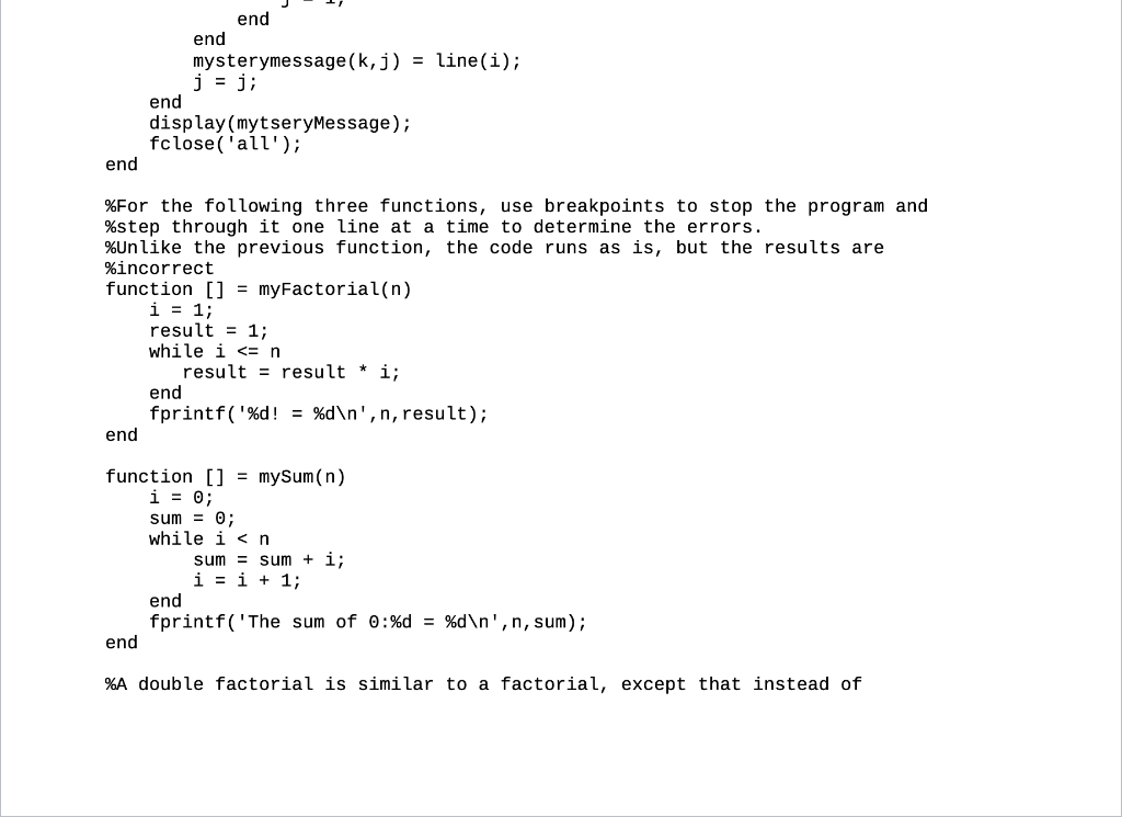Instructions: 1. Download lab04.m and | Chegg.com