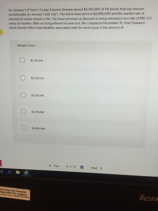 Solved On January 1 of Year 1, Congo Express Airways issued