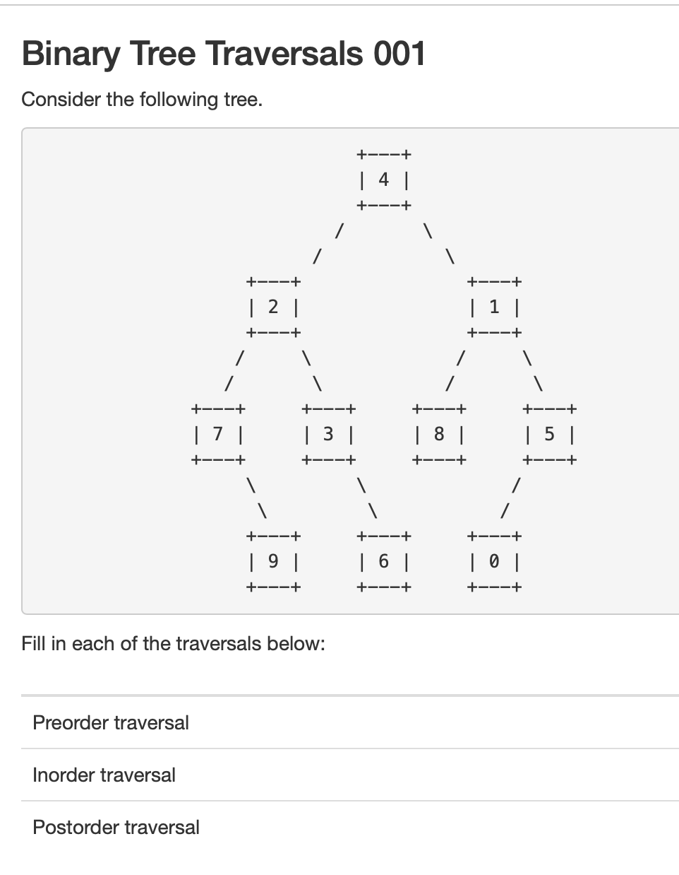 Solved Binary Tree Traversals 001 Consider The Following