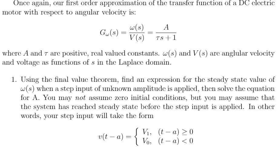 Solved Once again, our first order approximation of the | Chegg.com