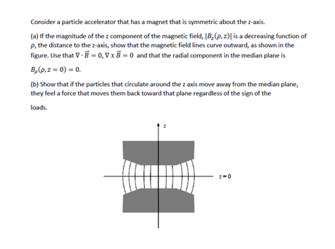 Solved Consider A Particle Accelerator That Has A Magnet | Chegg.com