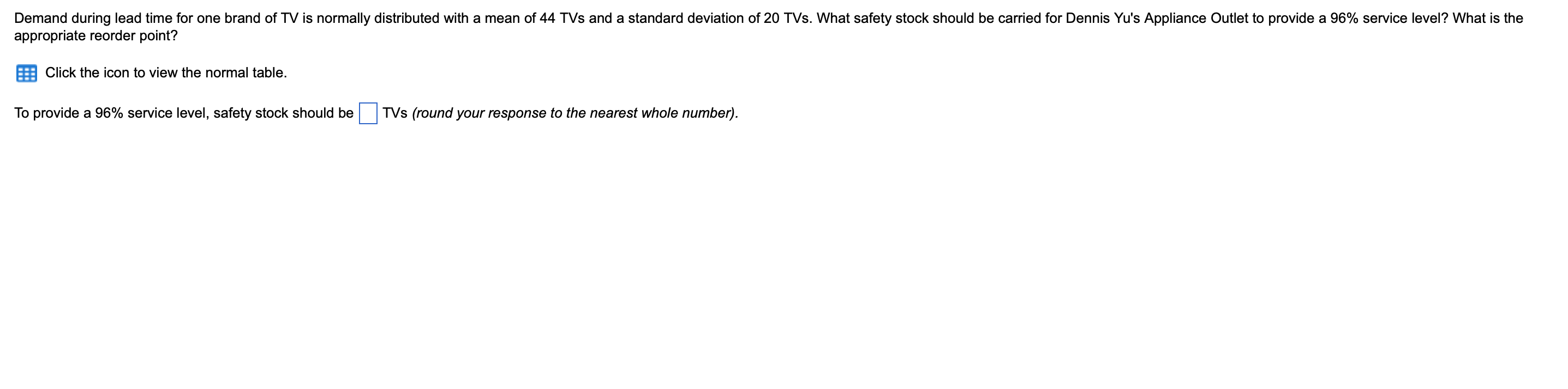 solved-demand-during-lead-time-for-one-brand-of-tv-is-chegg