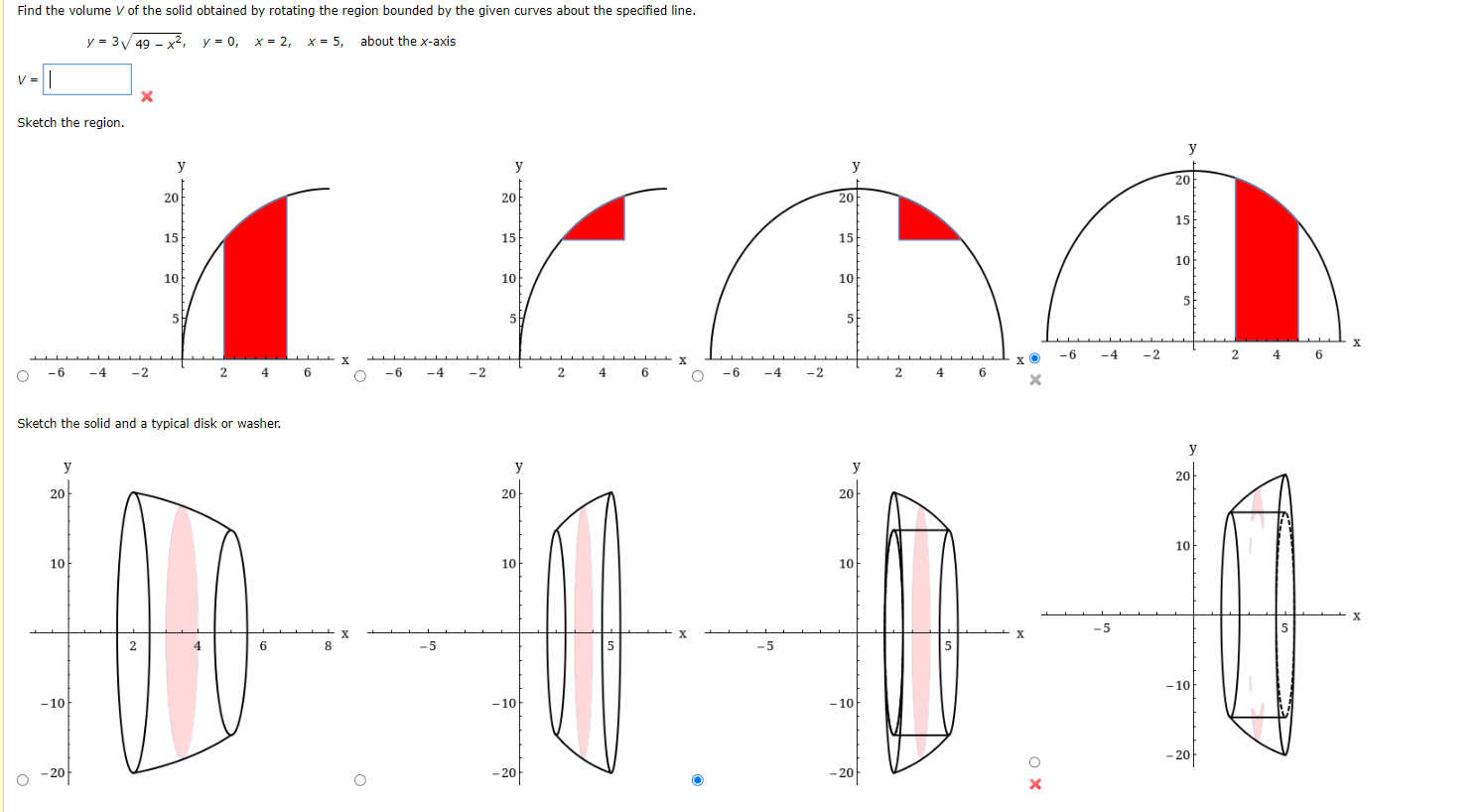 solved-y-349-x2-y-0-x-2-x-5-v-2-sketch-the-region-sketch-chegg