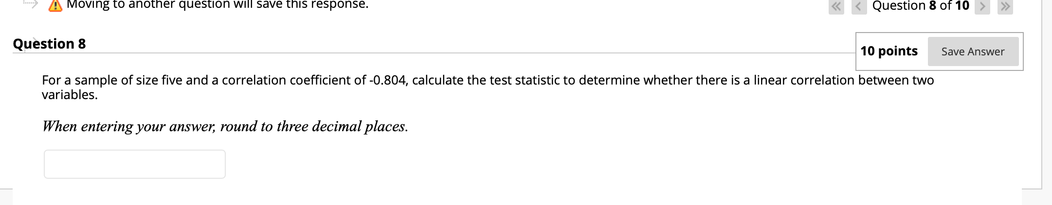 Solved Question 6 10 points Save Answer Use the given data | Chegg.com