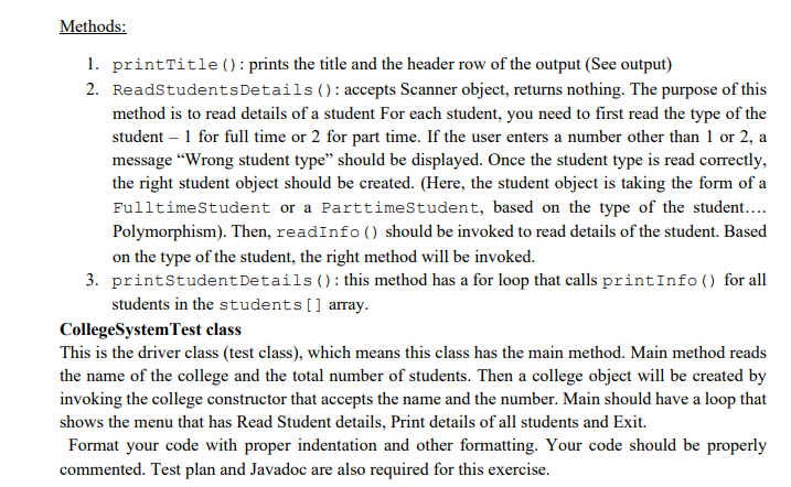 Solved its java class please make sure its the same output | Chegg.com