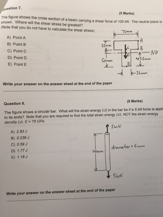 Solved The figure shows the cross section of a beam carrying | Chegg.com