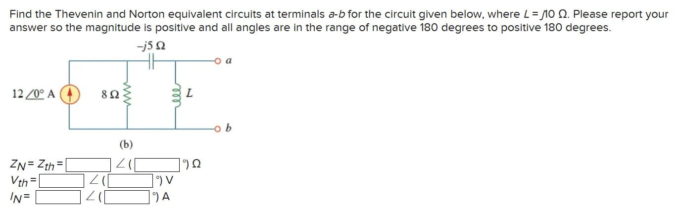 Solved Find The Thevenin And Norton Equivalent Circuits At | Chegg.com