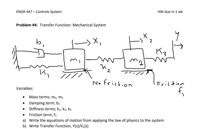 Solved ENGR 447 - Controls System HW Due In 1 Wk Problem #4: | Chegg.com