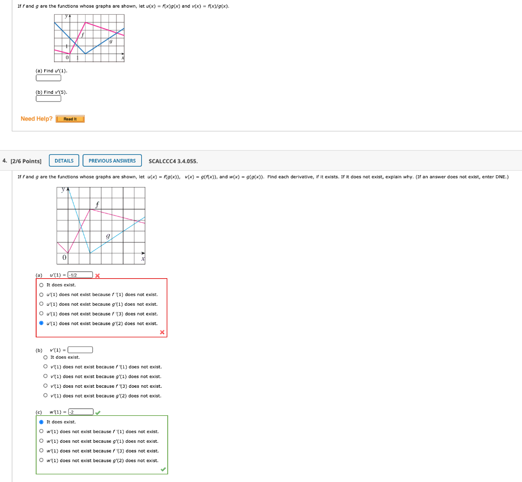 Solved If Fand G Are The Functions Whose Graphs Are Shown Chegg Com