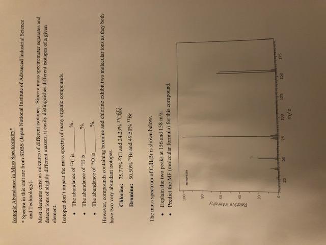 solved-isotopis-abundance-in-mass-spectrometry-spectra-in-chegg