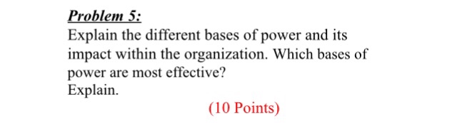 bases of power essay examples