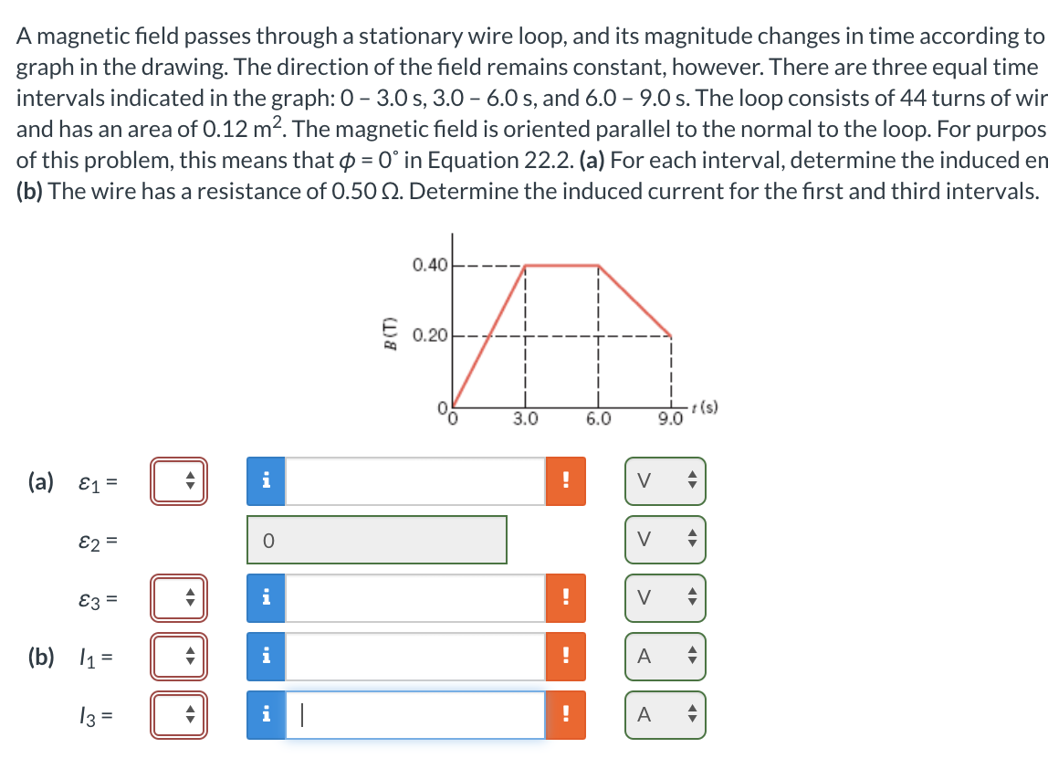 Solved A field passes through a stationary wire