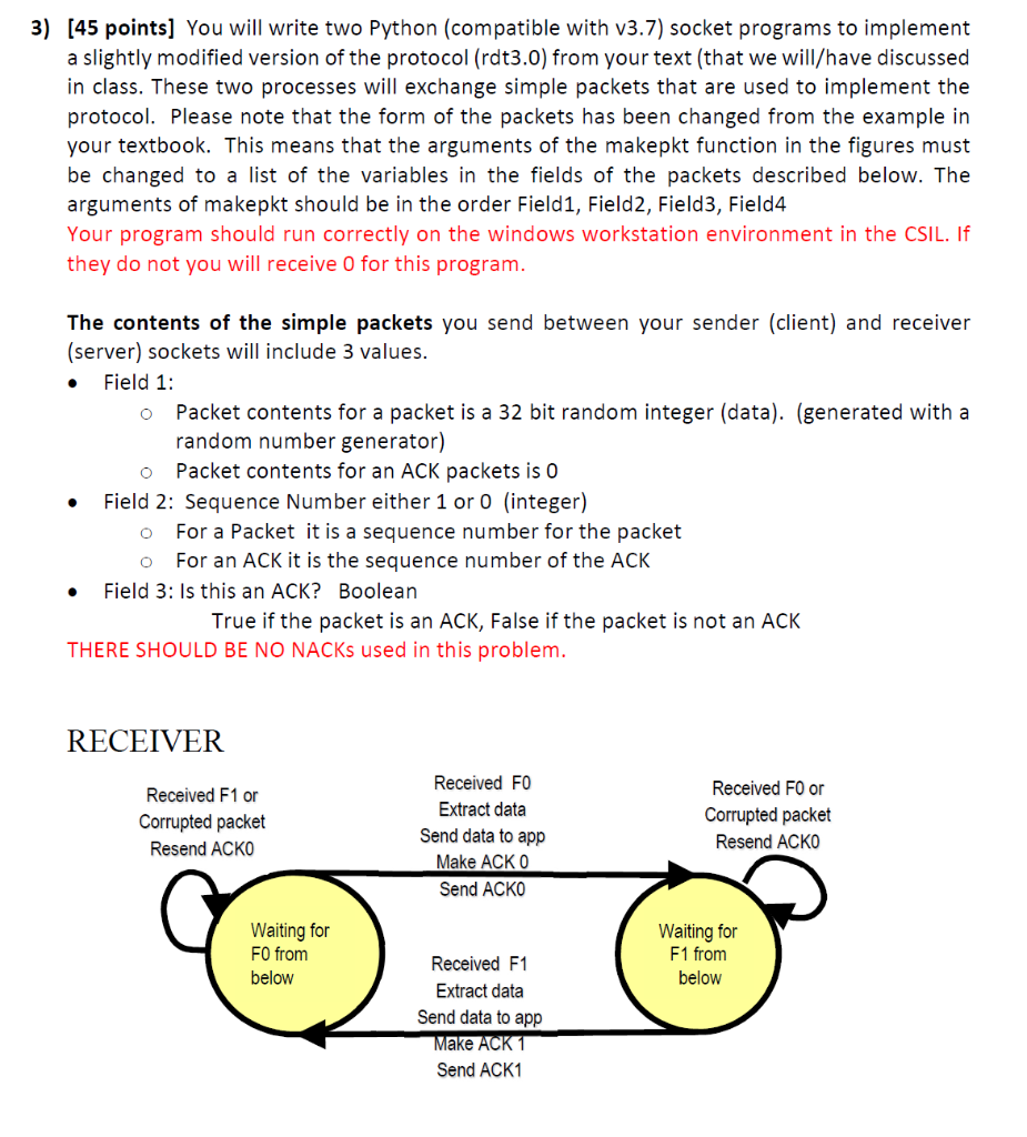 Solved 3) [45 points] You will write two Python (compatible | Chegg.com