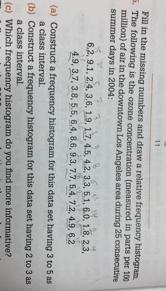 Solved 12- 11 Fill in the missing numbers and draw a | Chegg.com