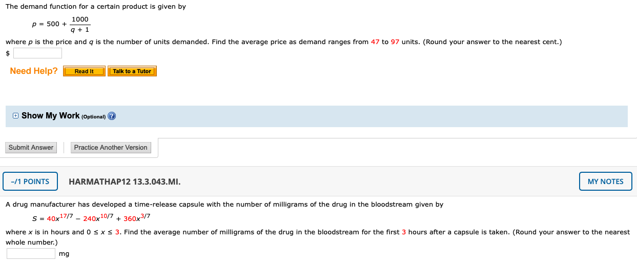 Solved The demand function for a certain product is given by | Chegg.com