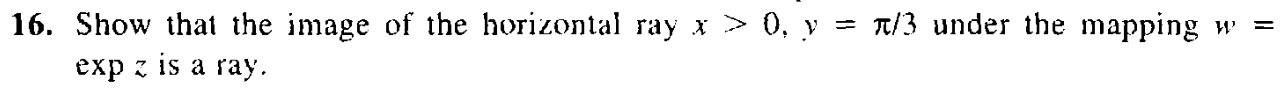 Solved 16. Show that the image of the horizontal ray | Chegg.com