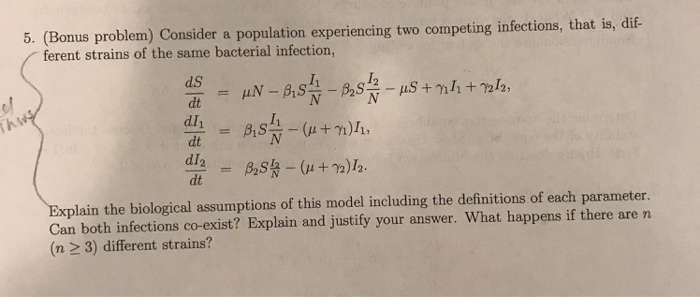 Solved (Bonus problem) Consider a population experiencing | Chegg.com