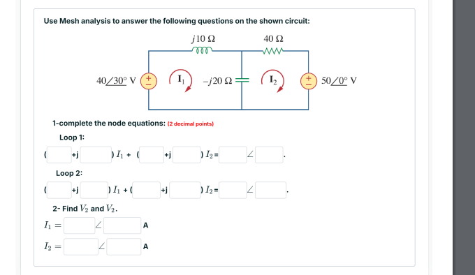Solved Use Mesh analysis to ﻿answer the following questions | Chegg.com