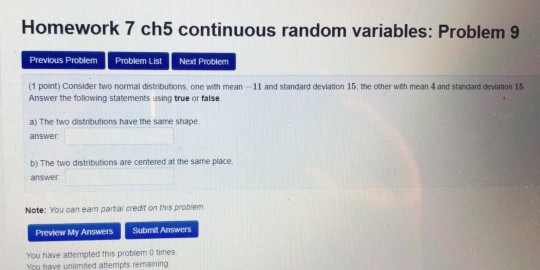 Solved Homework 7 ch5 continuous random variables: Problem 9 | Chegg.com
