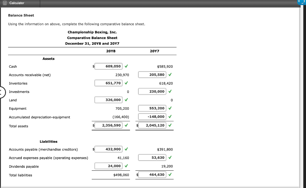 Solved Calculator Mastery Problem: Statement of Cash Flows | Chegg.com