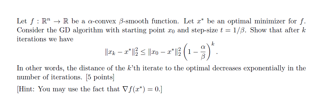 Solved 2. For A > 0, A Smooth Function F :r” → R Is A-convex 