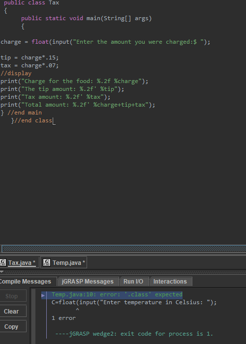 Solved Tip, Tax and Total Design a program that calculates | Chegg.com