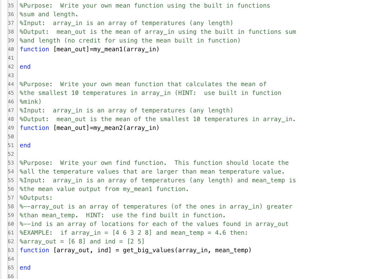 Solved 5 %Purpose: lab 1 is the main function. To run, in | Chegg.com