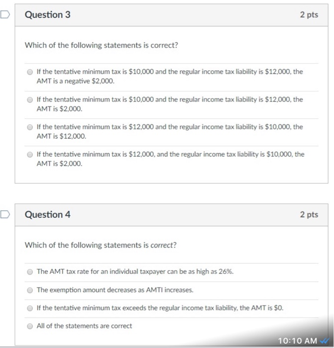 Solved D Question 3 2 pts Which of the following statements | Chegg.com