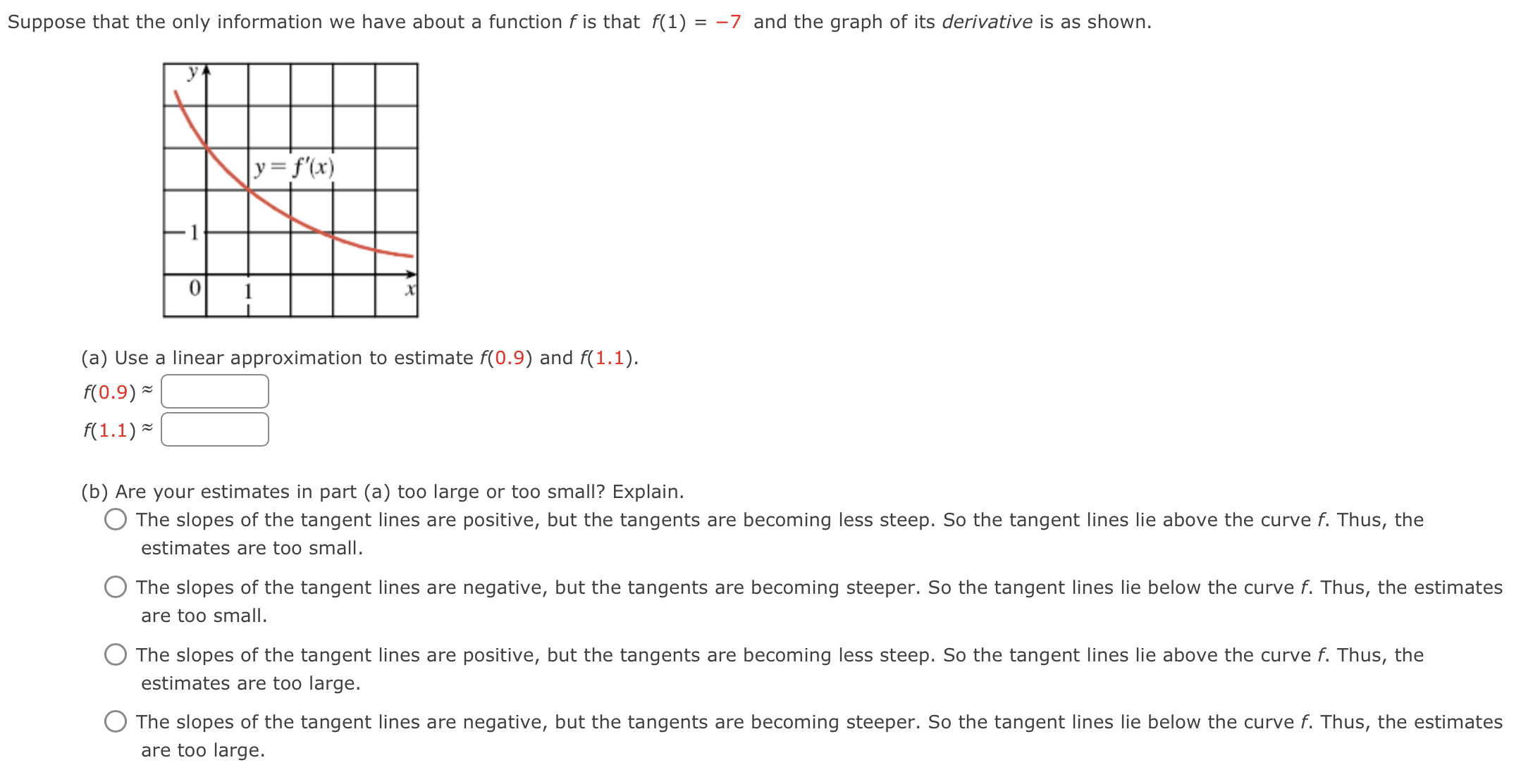 Solved se that the only information we have about a function | Chegg.com