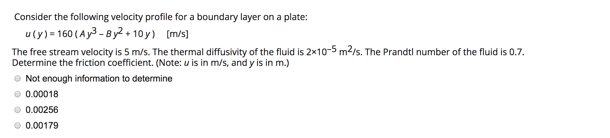 Solved Consider the following velocity profile for a | Chegg.com