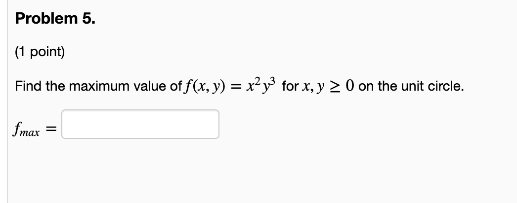 solved-problem-5-1-point-find-the-maximum-value-of-f-x-chegg