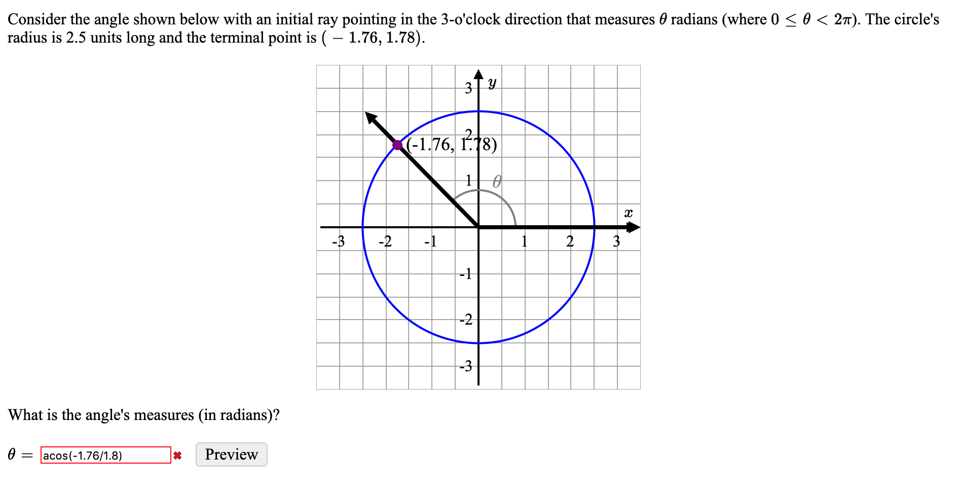 Solved Consider the angle shown below with an initial ray | Chegg.com