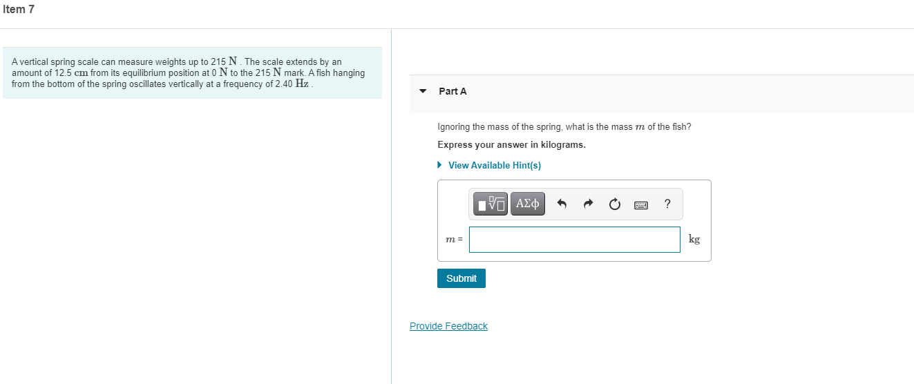 Solved Item 7 A vertical spring scale can measure weights up