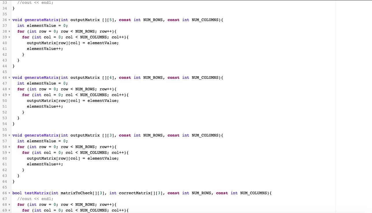 Solved Mirrored Matrices Concepts Tested: iterating through | Chegg.com