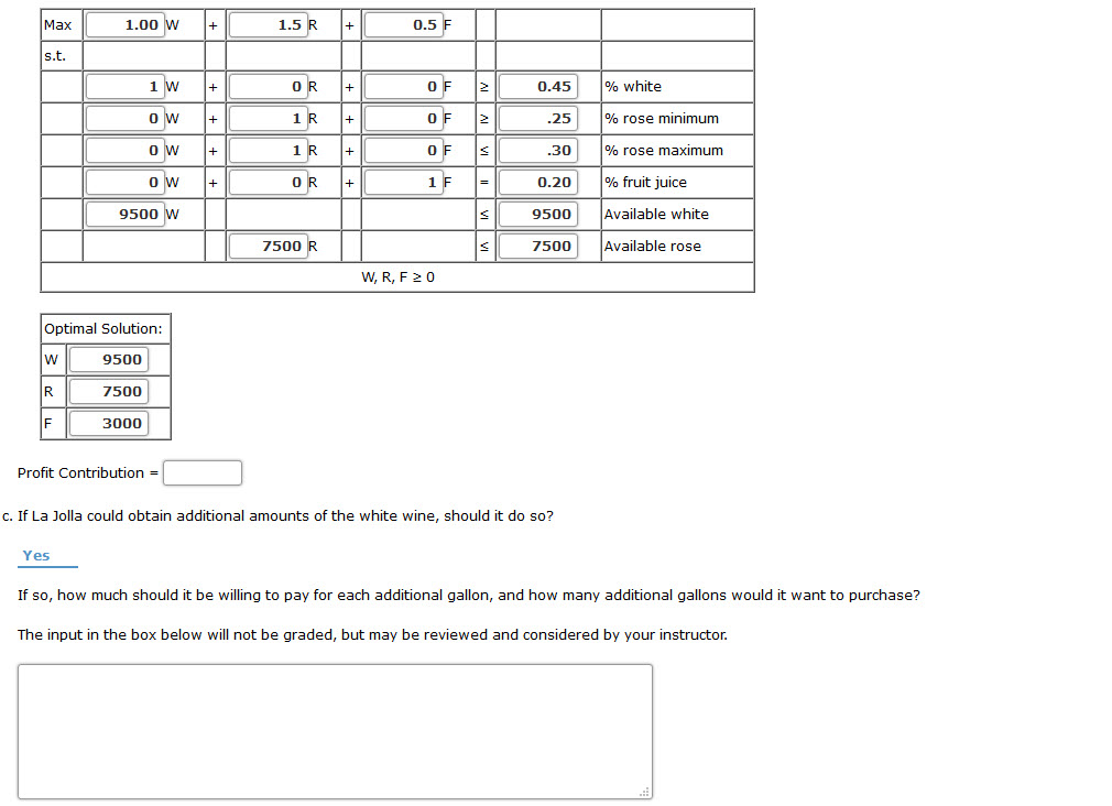 Problem 829 (Algorithmic) La Jolla Beverage Products