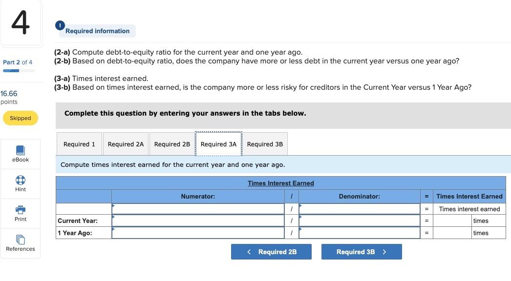 Solved 4 ! Part 2 of 4 Required information [The following | Chegg.com