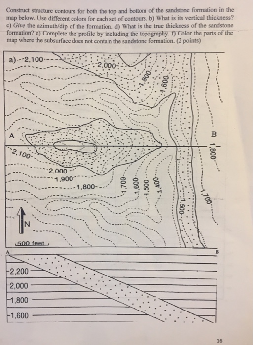 Construct structure contours for both the top and | Chegg.com