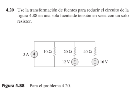 Solved Use source transformation to reduce the circuit of | Chegg.com