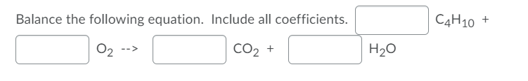 Solved Balance the following equation. Include all | Chegg.com