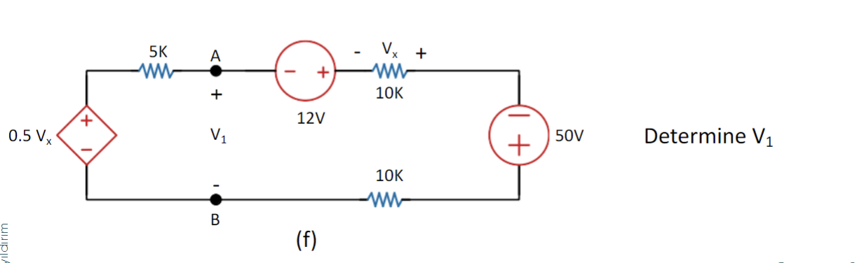 Determine \( \mathrm{V}_{1} \)