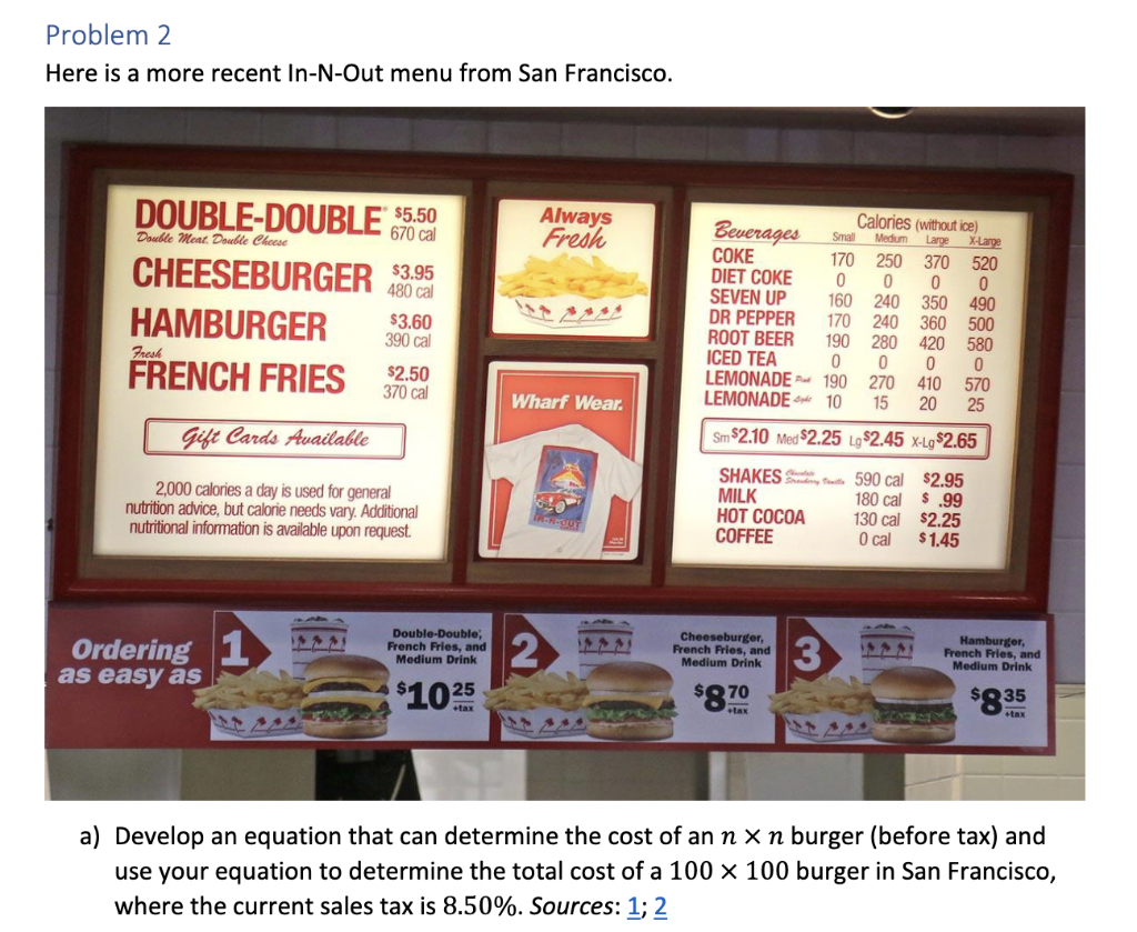 In and out clearance menu prices