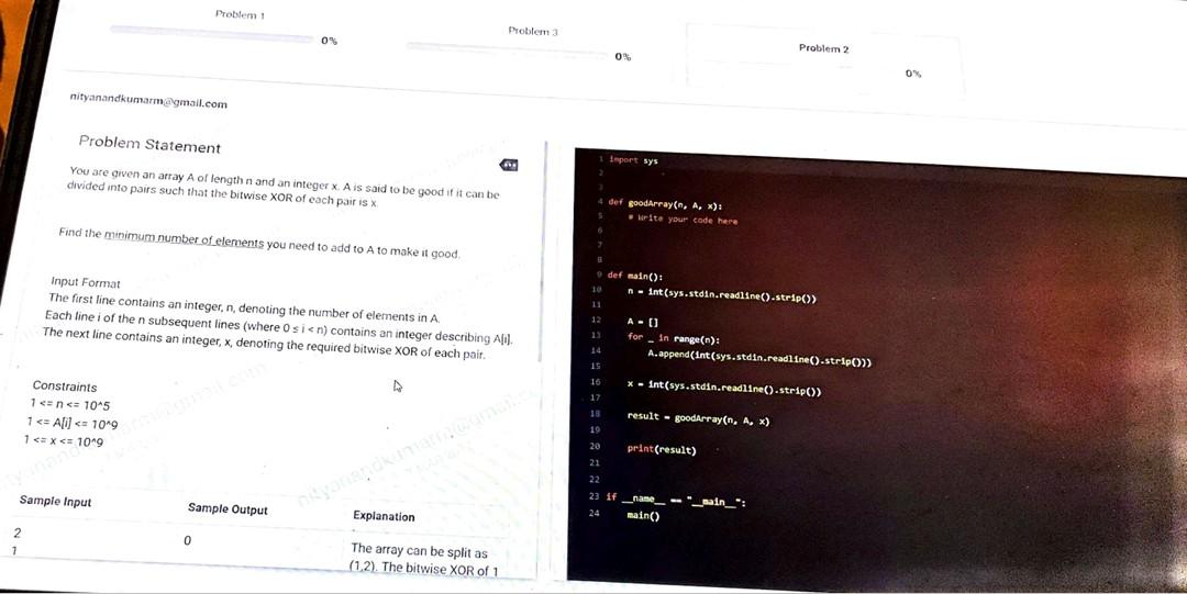 Solved Problem Problema ON Problem 2 0% 0% | Chegg.com