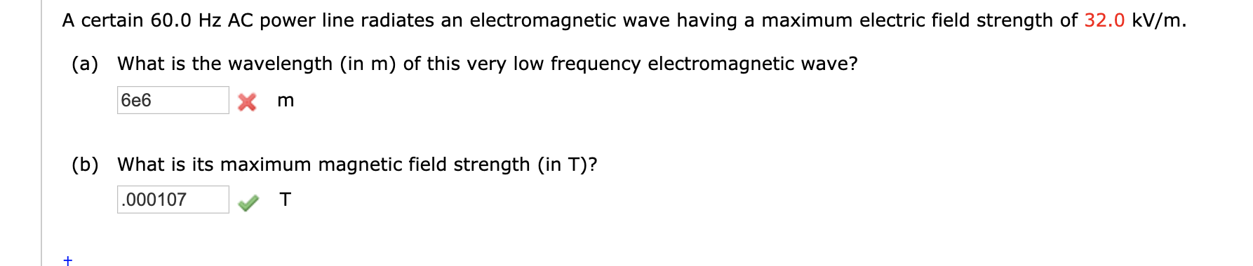 Solved A Certain 60 0 Hz AC Power Line Radiates An Electr Chegg