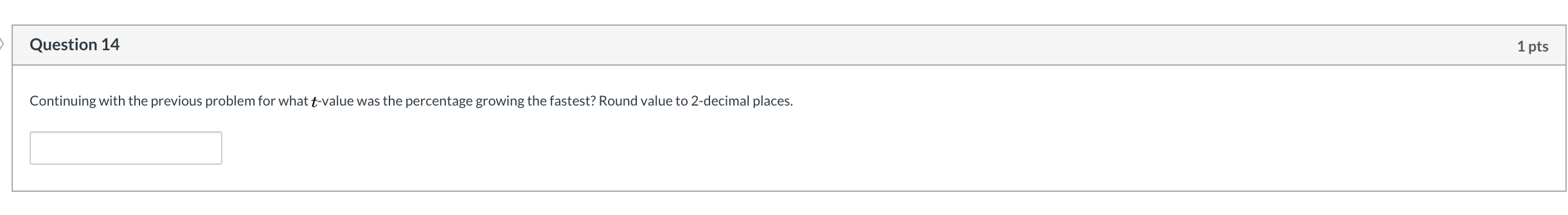 Question 13 1 pts The graph below shows the | Chegg.com