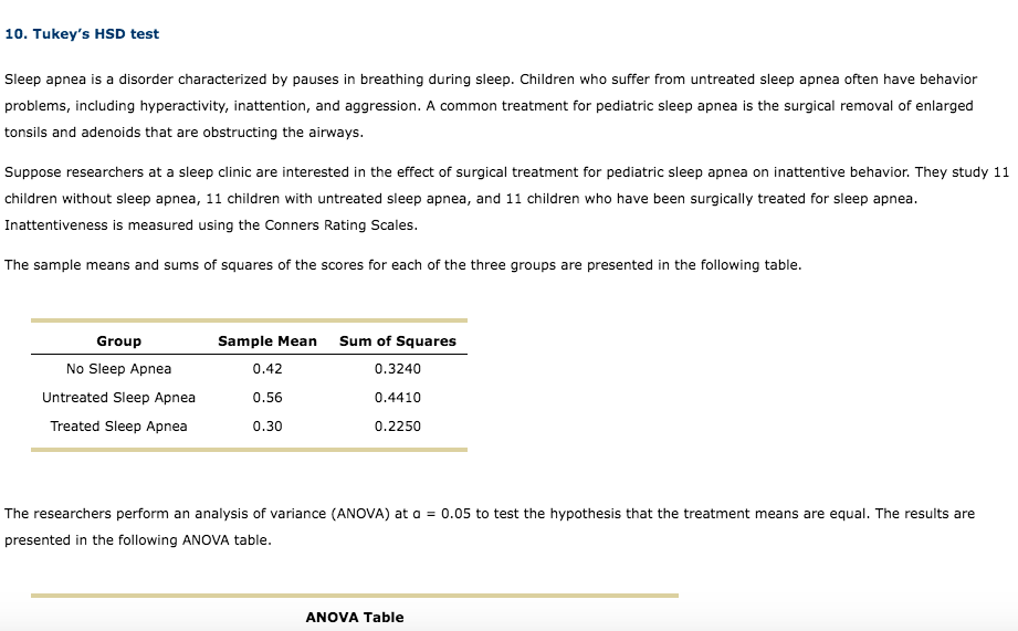 Solved Sleep apnea is a disorder characterized by pauses in