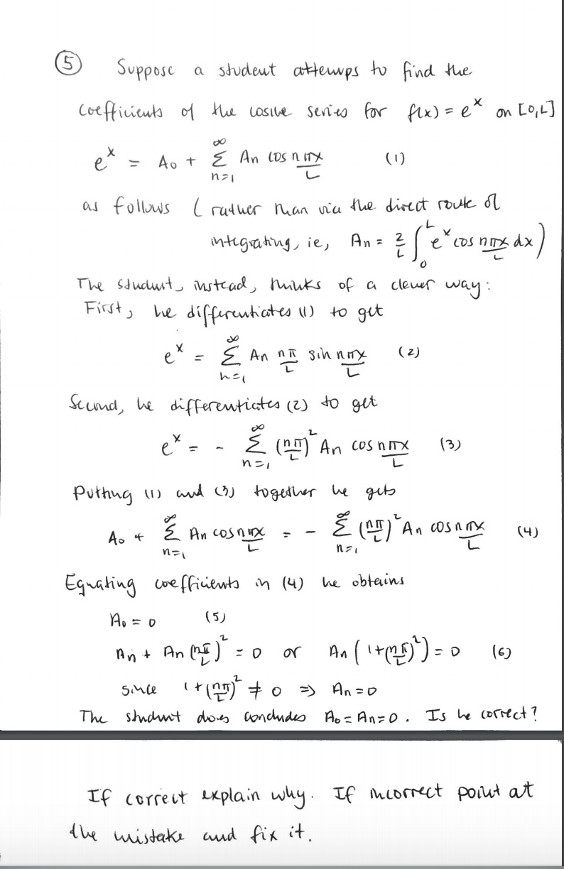 Solved nzi 6 Suppose a student atteups to find the | Chegg.com