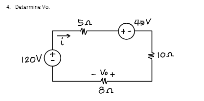 Solved 4. Determine Vo. | Chegg.com