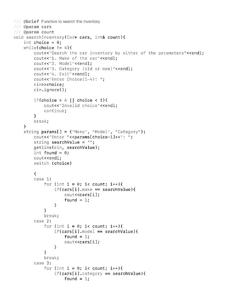 Solved In the following code please add these | Chegg.com