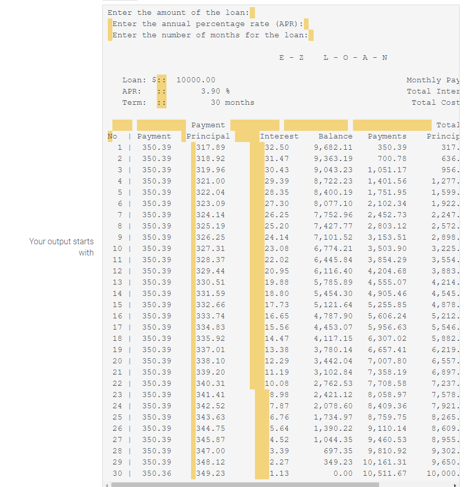 Solved using python 3 how can I get the expected output | Chegg.com